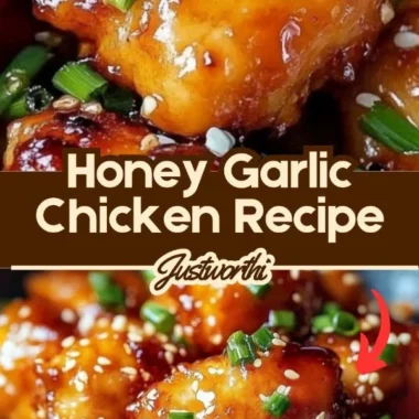 Delicious Honey Garlic Chicken served with steamed vegetables