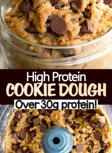 Delicious and healthy Protein Cookie Dough packed with protein for a guilt-free snack.