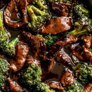 Delicious plate of easy beef and broccoli stir-fry