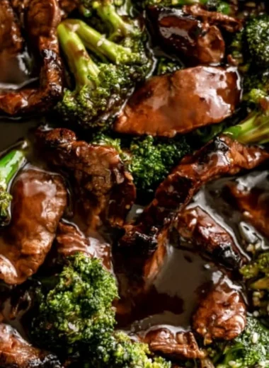 Delicious plate of easy beef and broccoli stir-fry