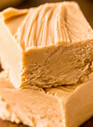 Delicious and creamy easy peanut butter fudge ready to enjoy.