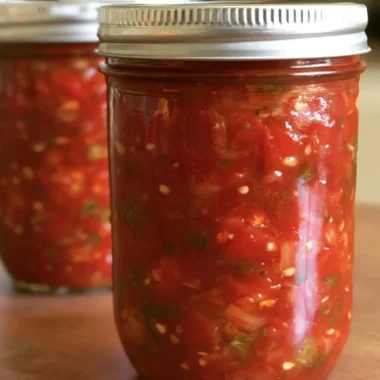 Bowl of fresh homemade salsa with vibrant tomatoes and herbs