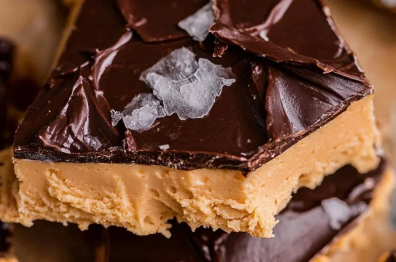 Peanut butter chocolate Greek yogurt bark with nuts and chocolate drizzle
