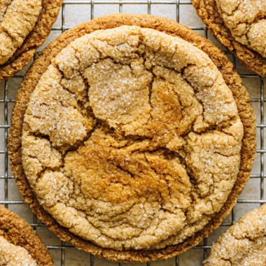 Freshly baked peanut butter sourdough cookies made from sourdough discard