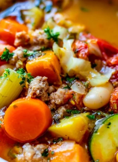 Healthy turkey vegetable weight loss soup packed with nutrients