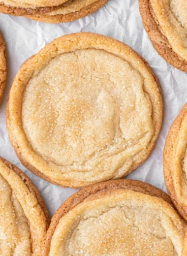 Brown butter sugar cookies on a plate from Barley & Sage