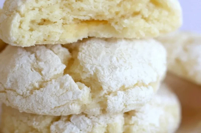 Baked cream cheese cookies using cake mix recipe