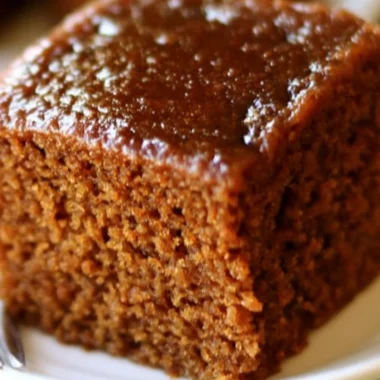 Moist and spiced easy gingerbread cake ready for holiday celebrations