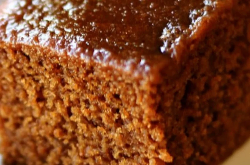 Moist and spiced easy gingerbread cake ready for holiday celebrations