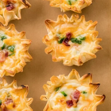 Delicious jalapeño popper cups filled with cheese and jalapeños