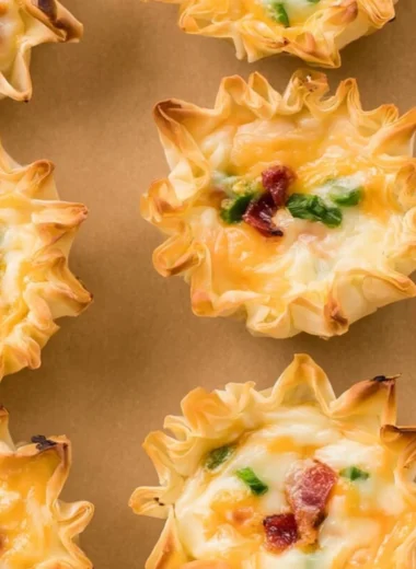 Delicious jalapeño popper cups filled with cheese and jalapeños