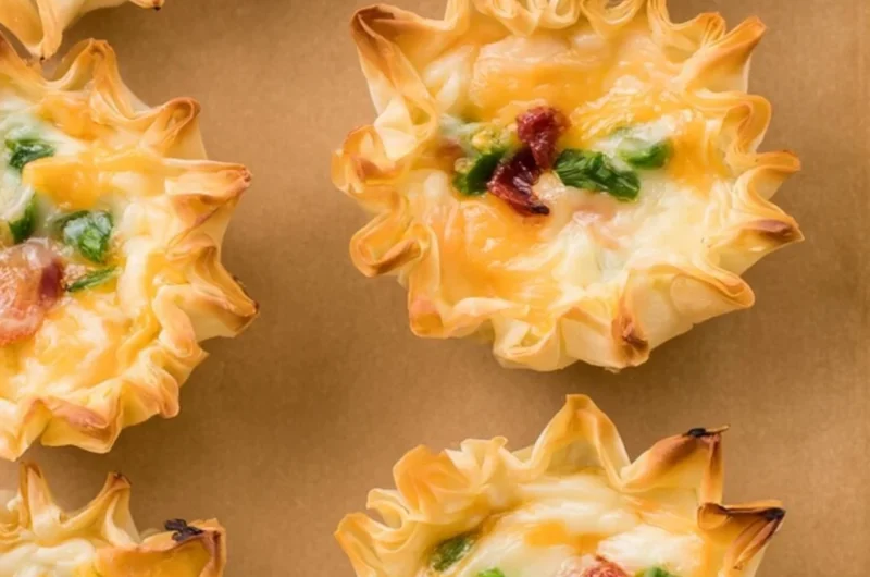 Delicious jalapeño popper cups filled with cheese and jalapeños